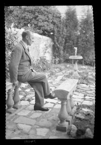 Sydney Taylor Junior in the family garden at Woodford Villas