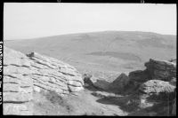 Grimspound Hut circle from Hookney Tor