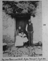 Mr & Mrs Cleave and child. Higher Merripit. Aug 4 1892