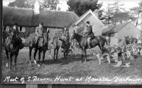 The meeting of the South Devon Hunt on Manaton Green