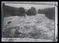 River Dart in flood, Lydford