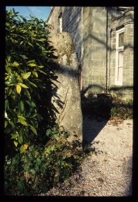 Glimpse of Tavistock vicarage and garden