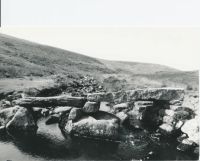 Clapper bridge over River Avon