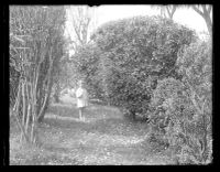 Shirley Taylor in the Garden at Moorside