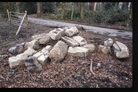 Haytor tramway - removed rail setts