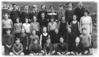 Pupils at Lustleigh School, c.1937