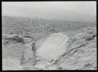 Buckland Beacon: stone to commemorate, Buckland in the Moor