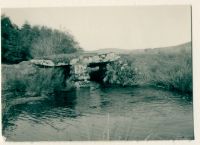 Clapper bridge over Cherry Brook