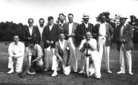 Manaton cricketers at Bovey Tracey