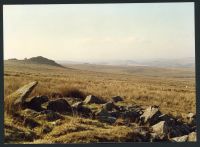 28/2/1991 Hen Tor from near Shavercombe Brook 