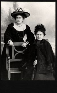 Mrs Phare and daughter Annie