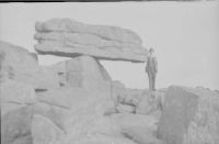 The logan stone on Rippon Tor