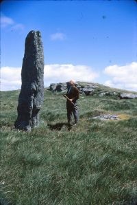 Beardown Man standing stone