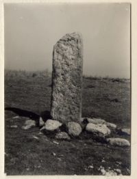 "Heath Stone" menhir on Assacombe Hill