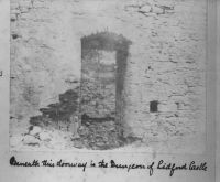 Doorway into Lydford Castle 