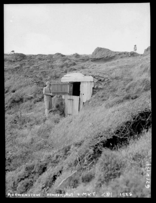 Woman by Hawker's Hut