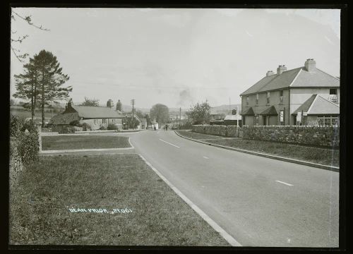 Street view of Dean Prior before the construction of the A38 main road