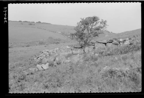 Metheral hut circle before submersion by Fernworthy Reservoir