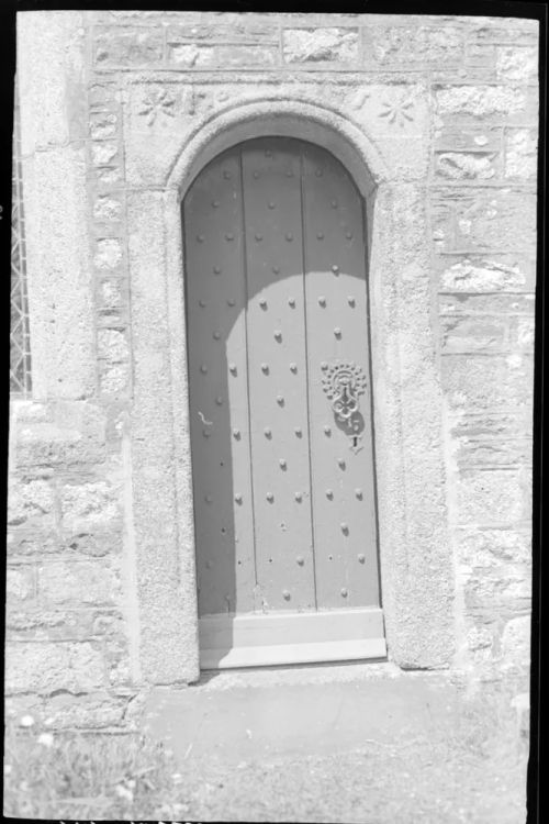 Door at Meavy Church