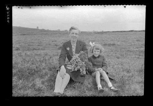 Shirley Taylor and her mother (?)