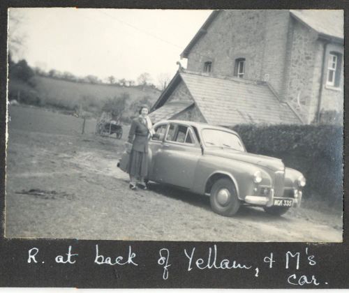 Car parked outside Yellam Farm