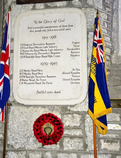 Widecombe St. Pancras  Church War Memorial colour DSC4912.JPG