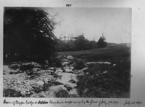 Beardown Clapper Bridge after 1890 flood