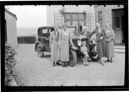 Family home with car, Plympton