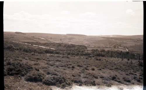 Old Plymouth and Dartmoor Railway embankment on Yennadon Down