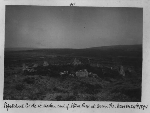 Stone circle near Down Tor