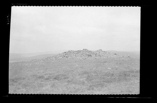 Cairn on north-west summit of Cox Tor