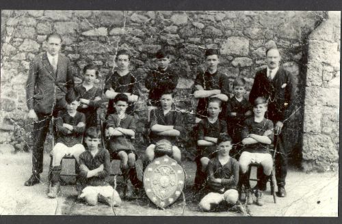 South Tawton School Football Team - 1926 shield winners