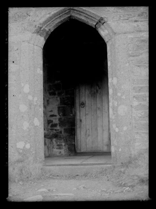 Main door, Brent tor church