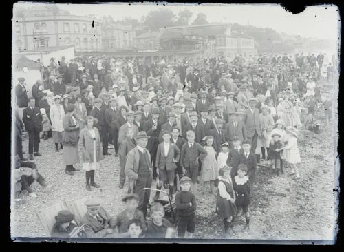 Crowd on the beach, Dawlish