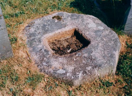 Shaugh Prior Churchyard Socket Stone