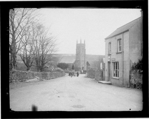 Brentor village and church