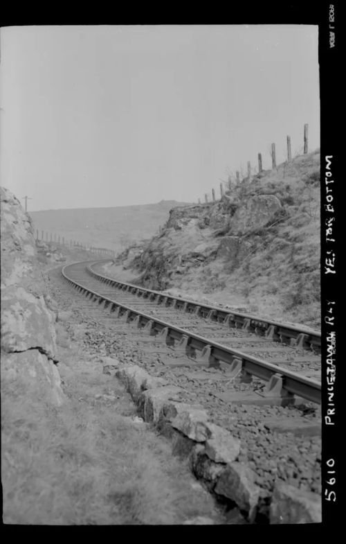 The Princetown Railway curve at Yestor Bottom