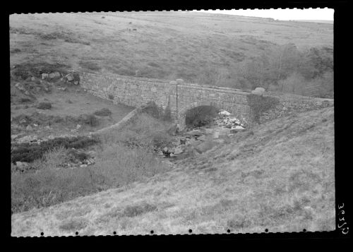 The Devonport leat aquaduct crossing the River Cowsic.