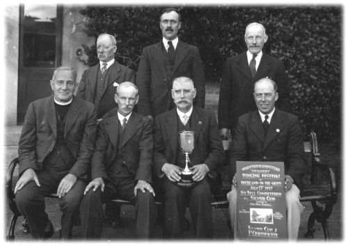 Lustleigh Bellringers, prize-winners at Buckland in the Moor, 17th July 1937