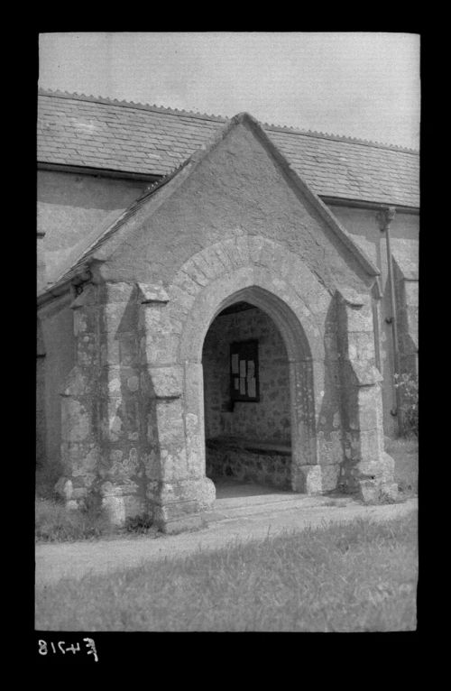 The south porch of North Bovey church