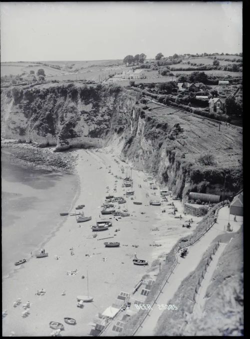  View of beach + cliffs, Beer