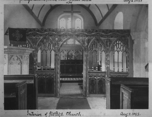 interior of Gidleigh Castle August 2 1893