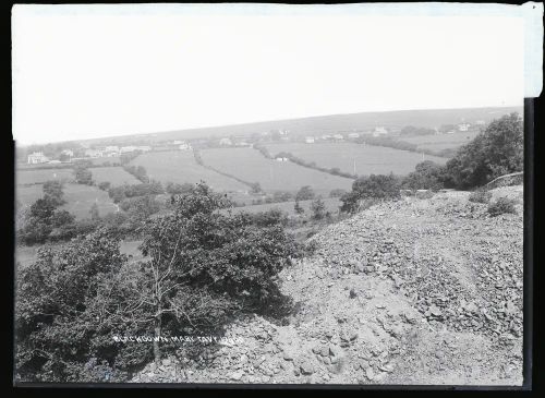 Blackdown: village from slag heap, Mary Tavy