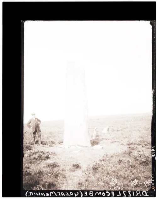 The Great Menhir, otherwise known as Drizzlecombe Menhir