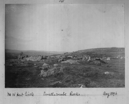 Hut Circle on Smallacombe Rocks