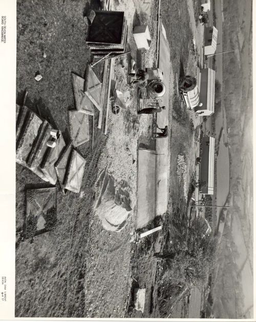 Early construction of the Avon dam