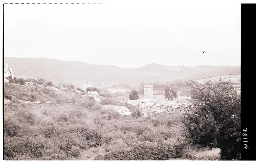 View of Lustleigh Church and Village