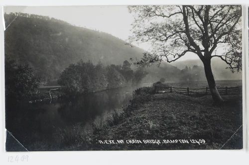 River Exe near bampton chain bridge