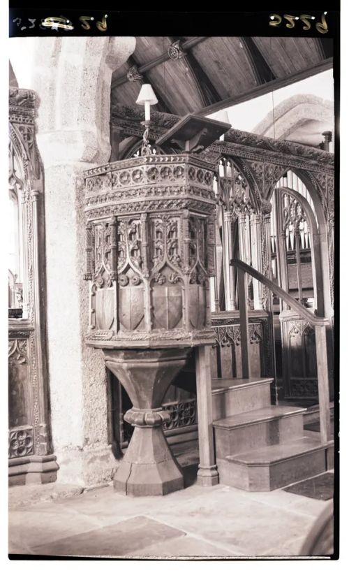 Pulpit in Holne Church