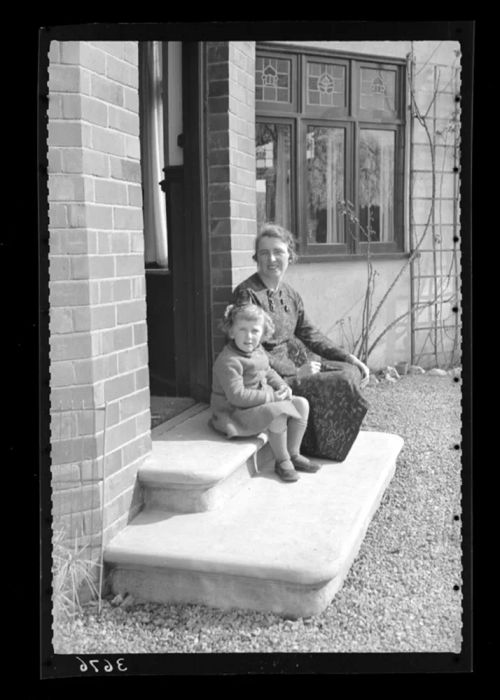 Marjorie and Shirley at family home